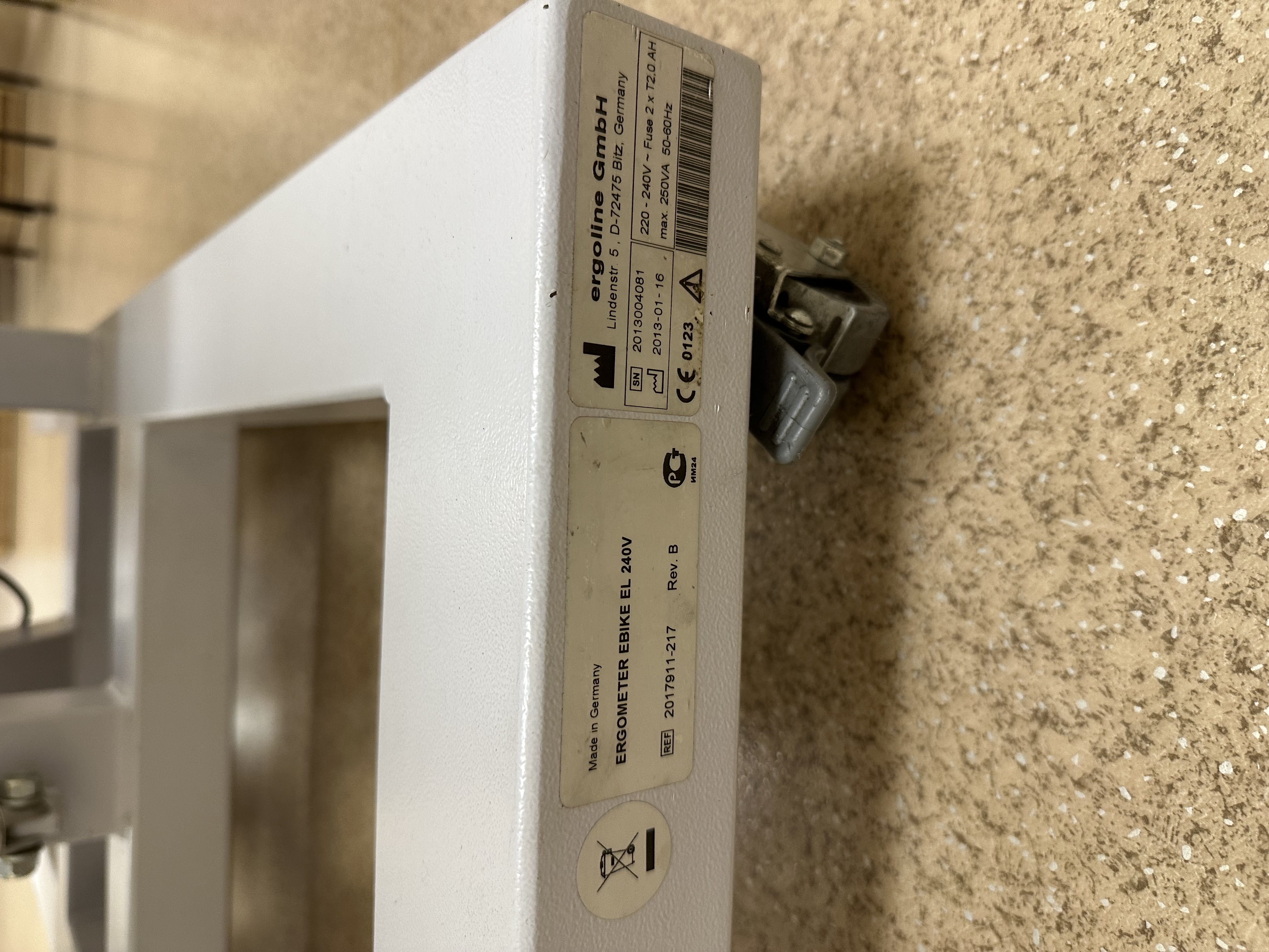 Cykloergometr leżankowy GE eBike 2014r.